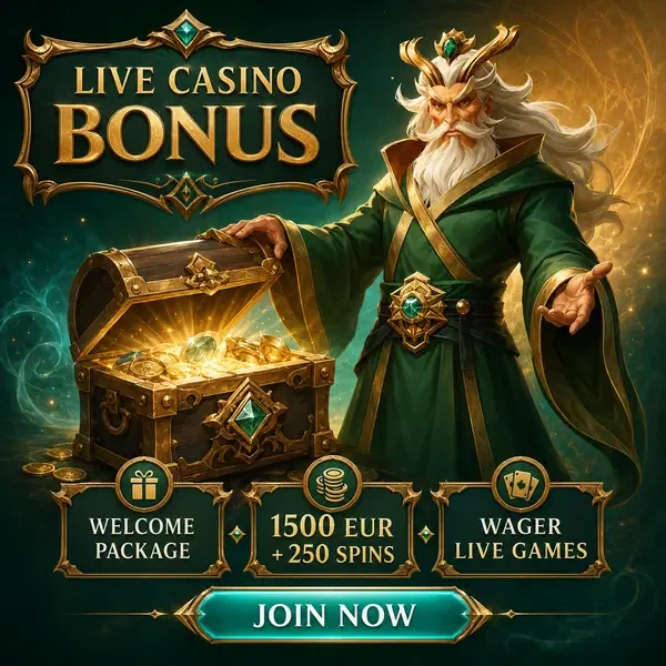 Mystischer Weiser enthüllt BetOnRed Live-Casino-Schätze mit leuchtender Bonuskiste