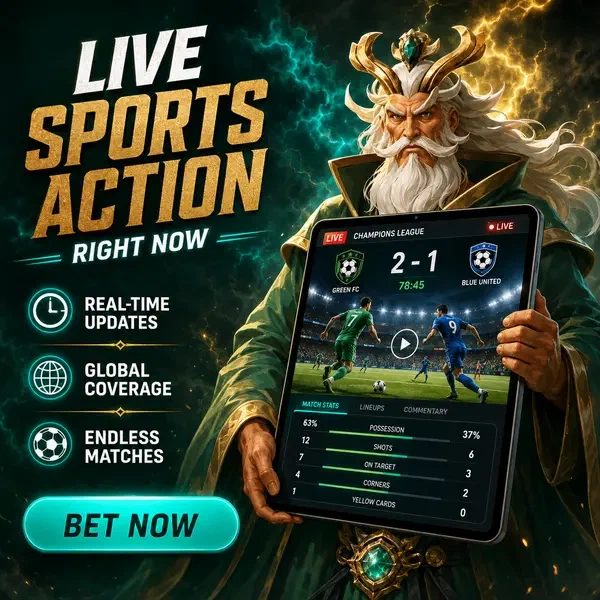 Majestätischer Hüter zeigt Sportwetten-Updates bei Live Sports Action Right Now